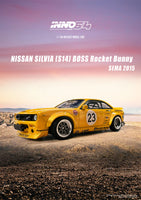 Inno64 1/64 Nissan Silvia (S14) Boss Rocket Bunny Sema 2015 Yellow