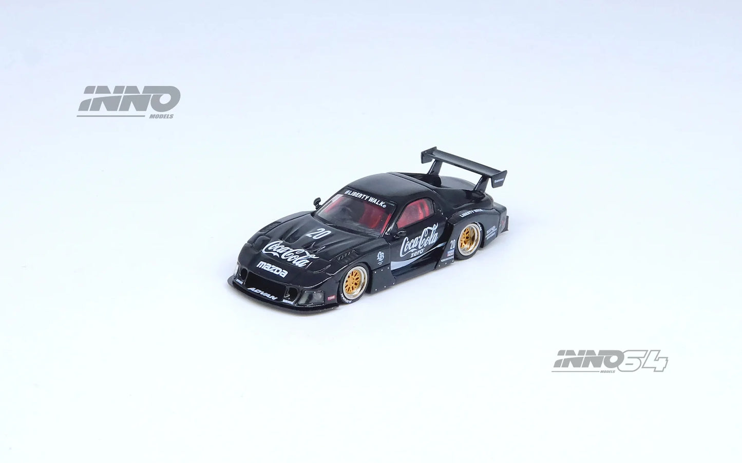 Inno64 1/64 RX7 Mazda (FD3S) LB-Super Silhouette  Coca Cola Black - IN64-LBWK-RX7-01