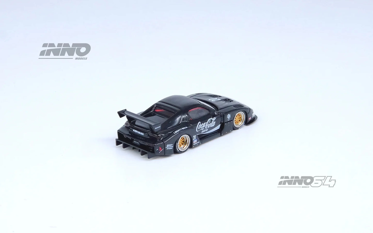 Inno64 1/64 RX7 Mazda (FD3S) LB-Super Silhouette  Coca Cola Black - IN64-LBWK-RX7-01