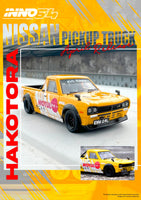 Inno64 1/64 Nissan Sunny Pick Up Truck Hakotora Motul Livery Yellow