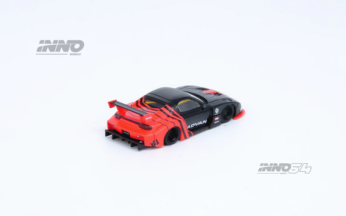 Inno64 1/64 LBWK Mazda RX7 (FD3S) LB-Super Silhouette Avan Black & Red