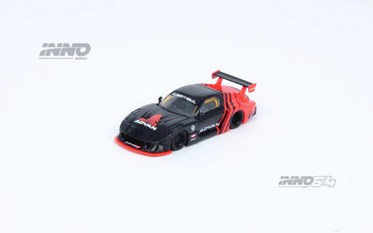 Inno64 1/64 LBWK Mazda RX7 (FD3S) LB-Super Silhouette Avan Black & Red
