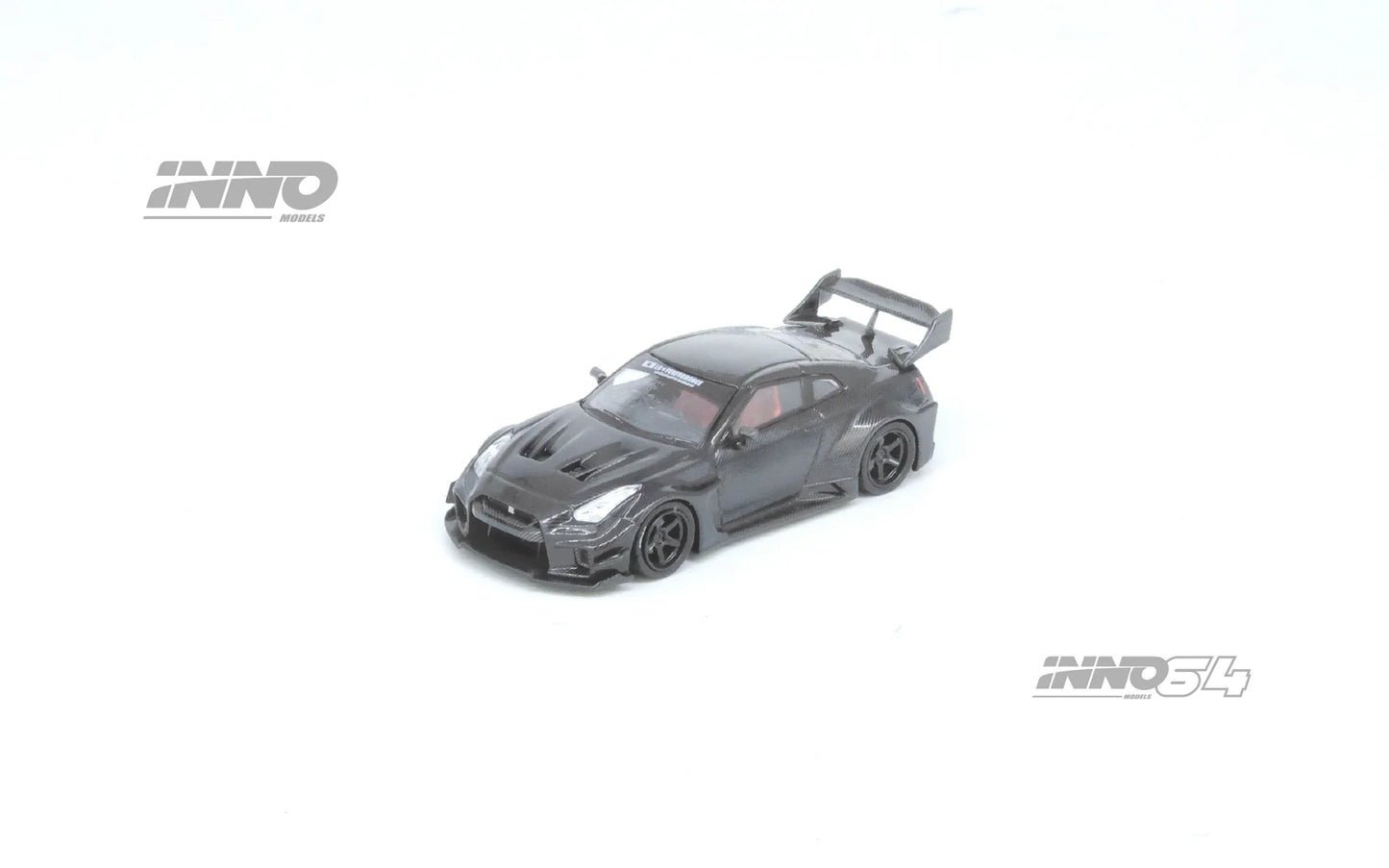 Inno64 1/64 LB-Silhouette Works GT Nissan 35GT-RR Full Dry Carbon Black