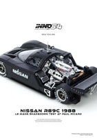Inno64 1/64 Nissan R89C Le Mans Shakedown Test At Paul Ricard 1988 Black