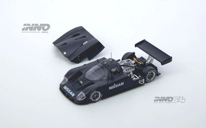 Inno64 1/64 Nissan R89C Le Mans Shakedown Test At Paul Ricard 1988 Black