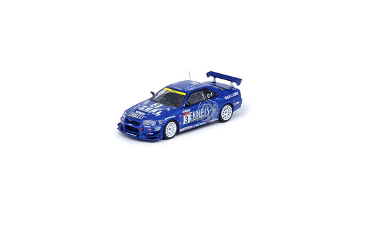 Inno64 1/64 Super Taikyu Series 2002 Winner Nissan Skyline GT-R (R34) #3 Endless Advan Blue