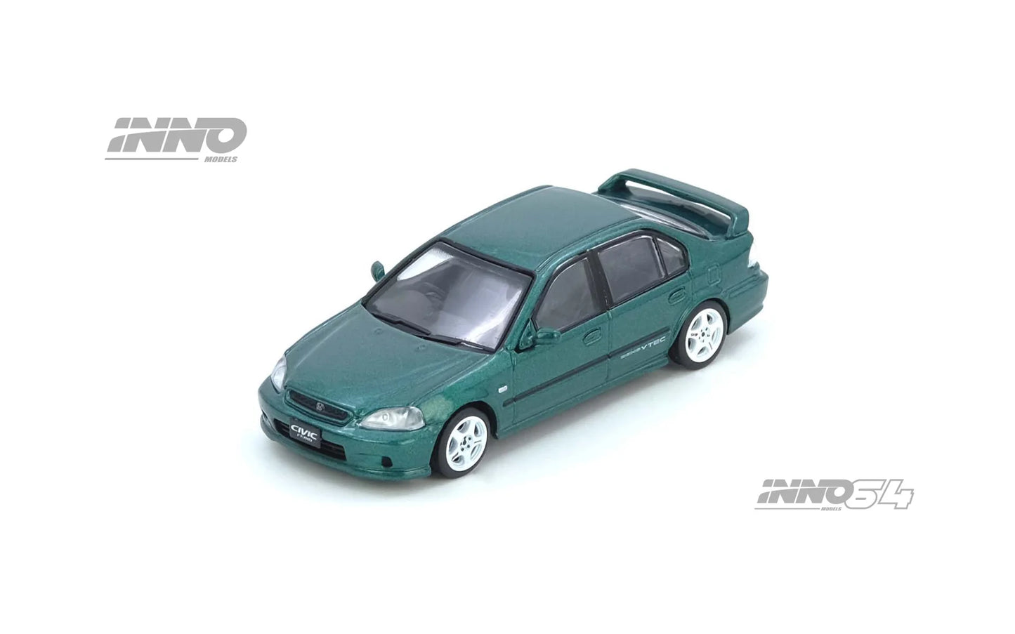 Inno64 1/64 Honda Civic Ferio Si (EK) Green- IN64-EKS-GREEN