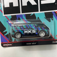 Hot Wheels 1/64 Pop Culture Speed Shop HKS MBK Van Black - Damaged Card