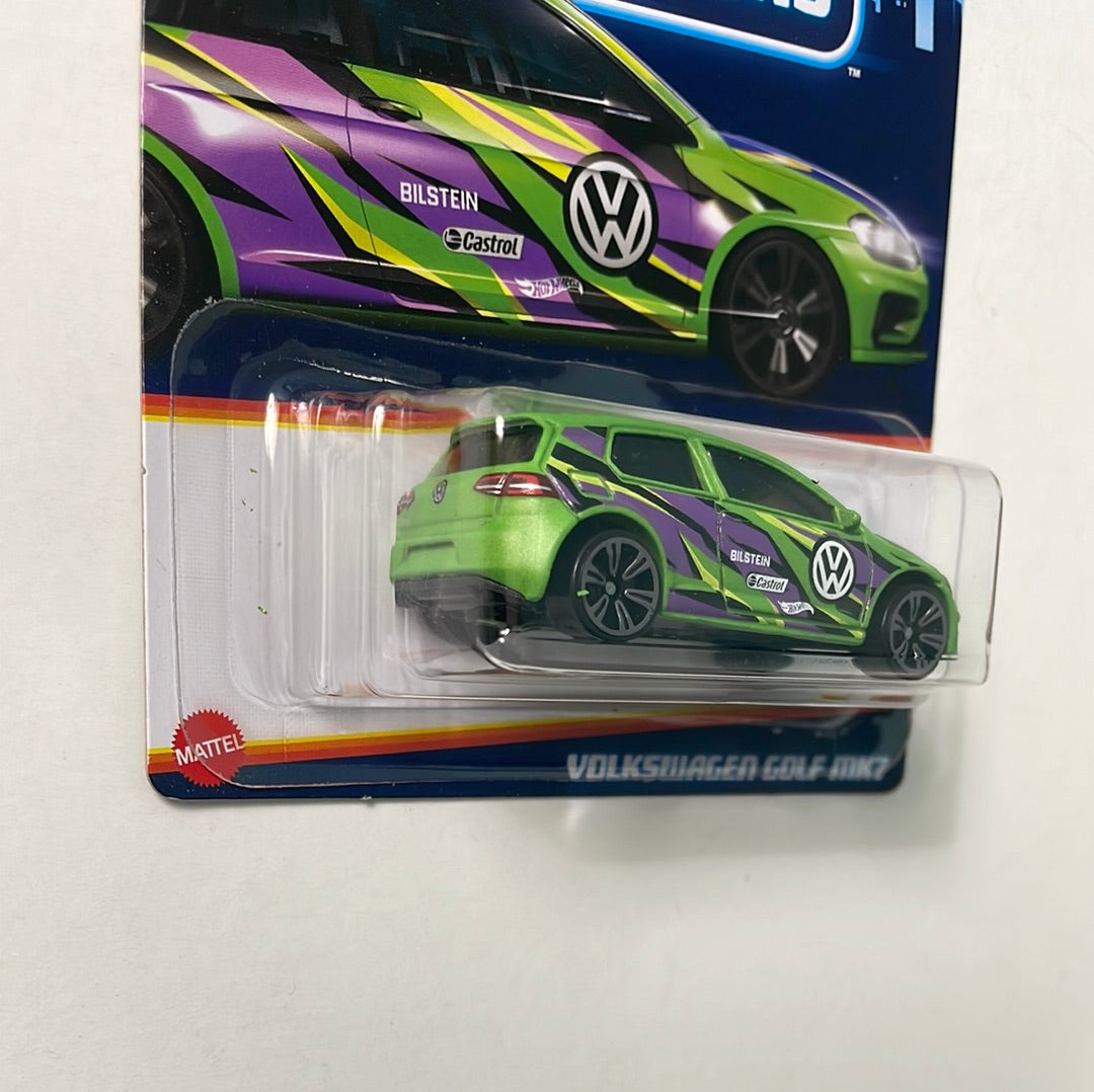 Hot Wheels 1/64 Neon Speeders Volkswagen Golf MK7 Green