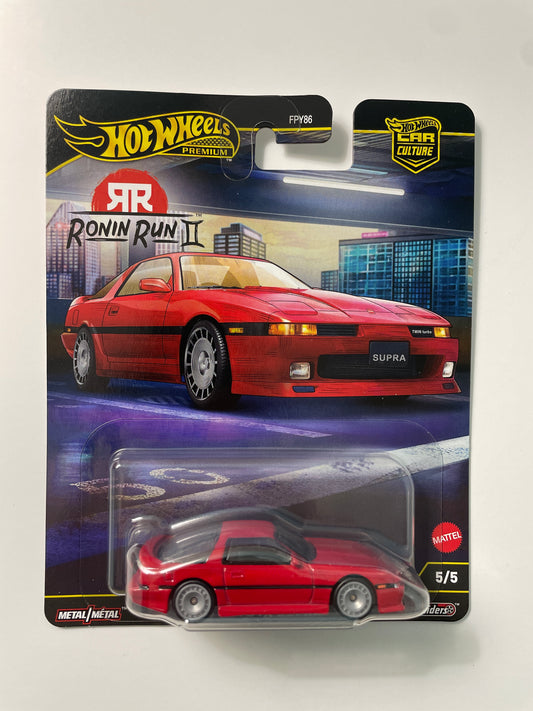Hot Wheels 1/64 Car Culture Ronin Run II '89 Toyota Supra Red - JBK90