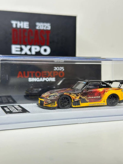 SLC 1/64 2025 Auto Expo Singapore Honda S2000 J's Racing Yellow
