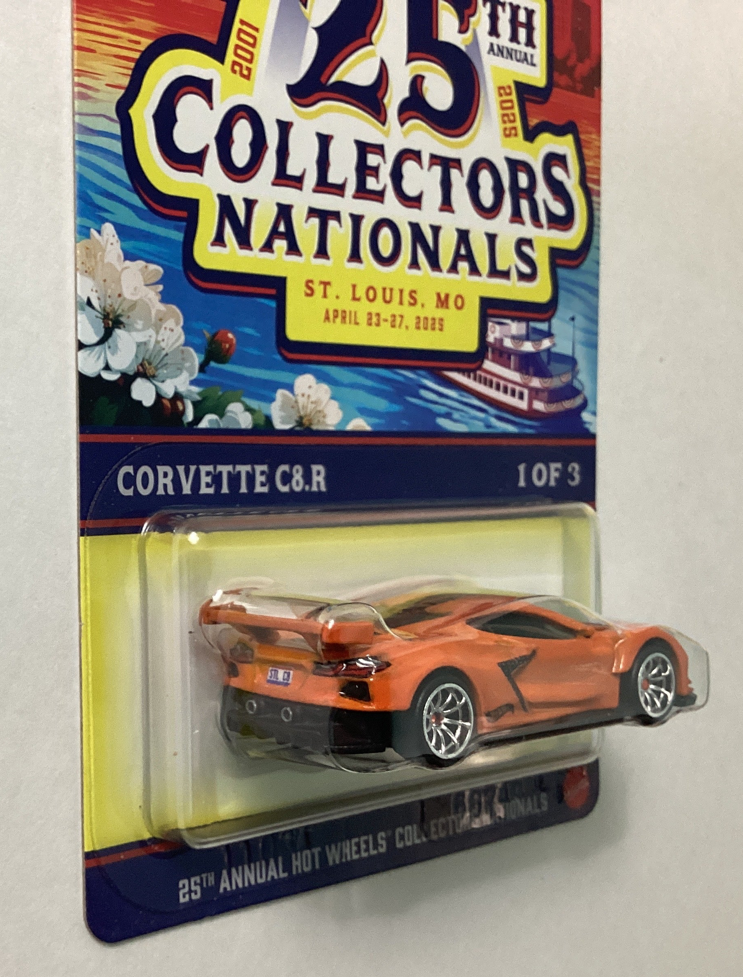 Hot Wheels 1/64 25th  Annual Collectors Convention Nationals St- Louis Corvette C8.R Orange