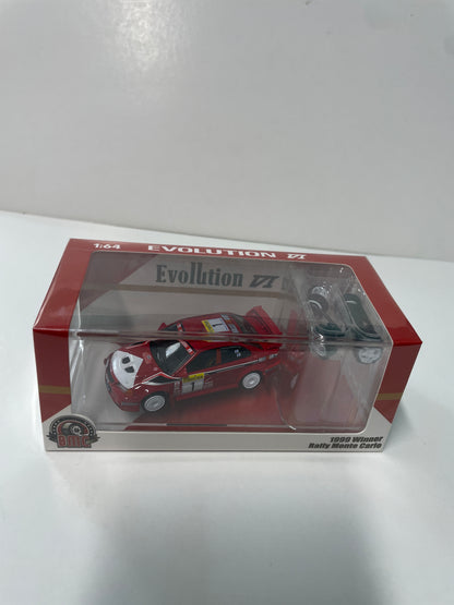 BM Creations 1/64 Mitsubishi Lancer Evolution VI Winner Rally Monte Carlo 1999 #1 Red - 64B0410