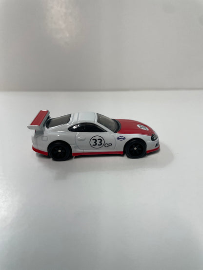 *Loose* Hot Wheels 1/64 Premium Car Culture 2 Pack Toyota Supra White & Red
