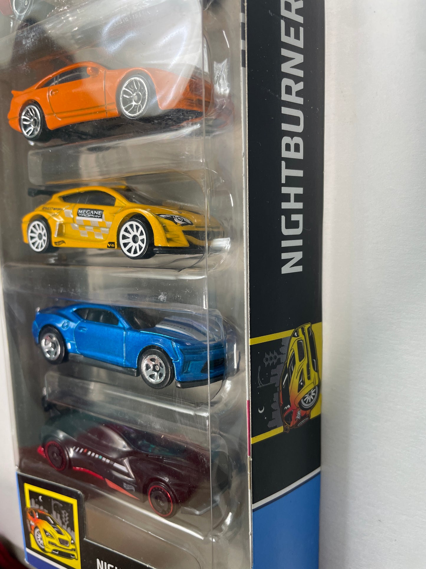 Hot Wheels 1/64 5 Pack Nightburnerz - Damaged Box