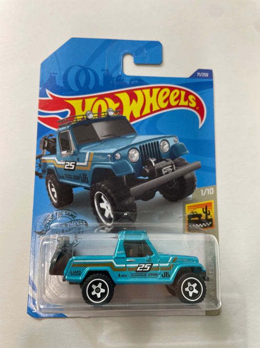Hot Wheels 1/64 ‘67 Jeepster Commando Blue - Damaged Box