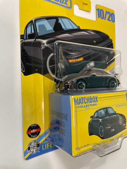 Matchbox Collectors 1/64 1988 Porsche 911 Turbo Slant Nose Black - JJV95
