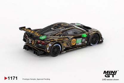 Mini GT 1/64 Chevrolet Corvette Z06 GT3.R #13 2025 IMSA Daytona 24 Hrs AWA Black - MGT01171