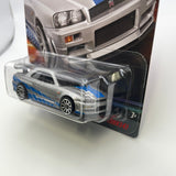 Hot Wheels 1/64 Fast And Furious Series 2 Nissan Skyline GT-R (BNR34) Grey & Blue