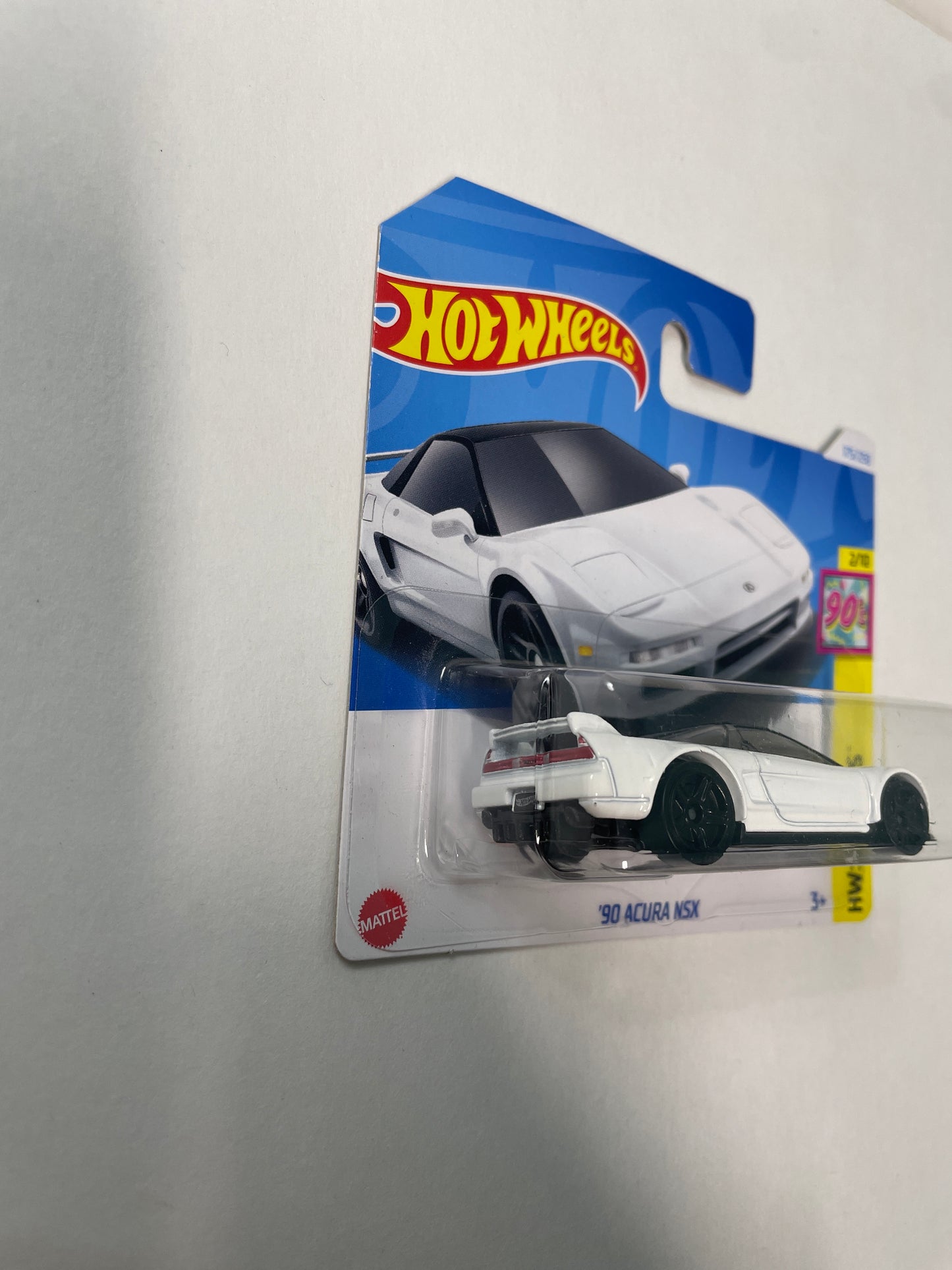 Hot Wheels 1/64 '90 Acura NSX Short Card White