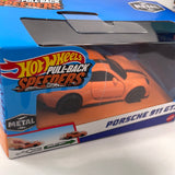 1/43 Hot Wheels Pull-Back Speeders Porsche 911 GT3 Orange