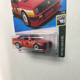 Hot Wheels 1/64 Ford Escort RS2000 Red - Damaged Card