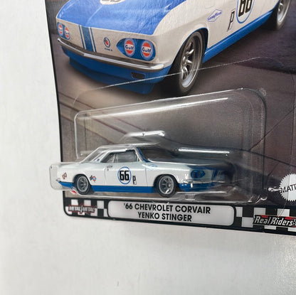 Hot Wheels 1/64 Boulevard Mix U ‘66 Chevrolet Corvair Yenko Stinger White & Blue