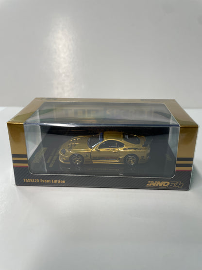 Inno64 1/64 2026 Tokyo Auto Salon TASKL25 Event Edition Toyota Supra (A80) GT-300 Gold - IN64-A80TSTH-TASKL25