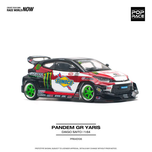 Pop Race 1/64 Toyota Pandem Gr Yaris