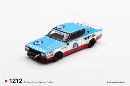 Mini GT 1/64 Nissan Skyline Kenmeri Liberty Walk Nissan Racing '75 concept Blue & White - MGT01212