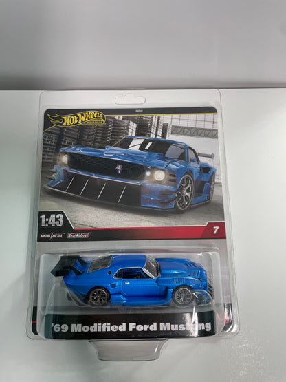 Hot Wheels 1/43 ‘69 Modified Ford Mustang Blue - HWT04