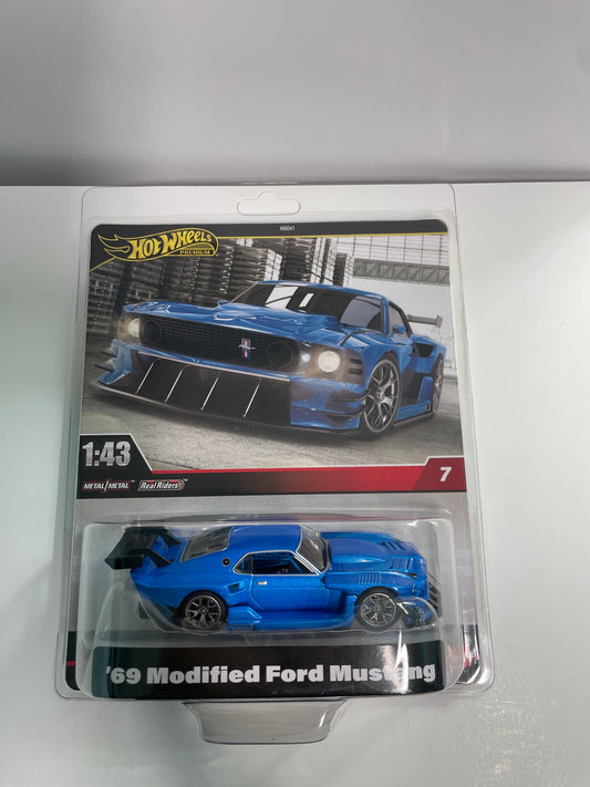 Hot Wheels 1/43 ‘69 Modified Ford Mustang Blue - HWT04