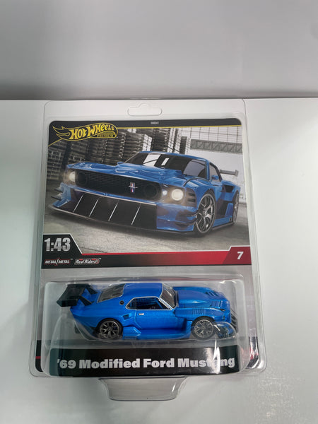 1/43 Hot Wheels ‘69 Modified Ford Mustang Blue