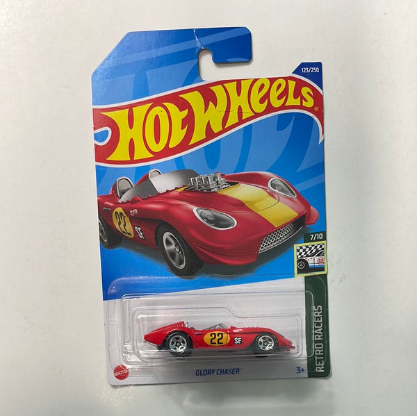 Hot Wheels 1/64 Glory Chaser #22 Red - Damaged Card