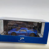 1/64 Postercars Hypercar League Collection Porsche 918 Spyder Sapphire Blue Metallic