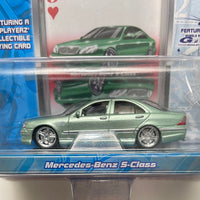 Maisto 1/64 Playerz Mercedes-Benz S-Class Green - Damaged Card