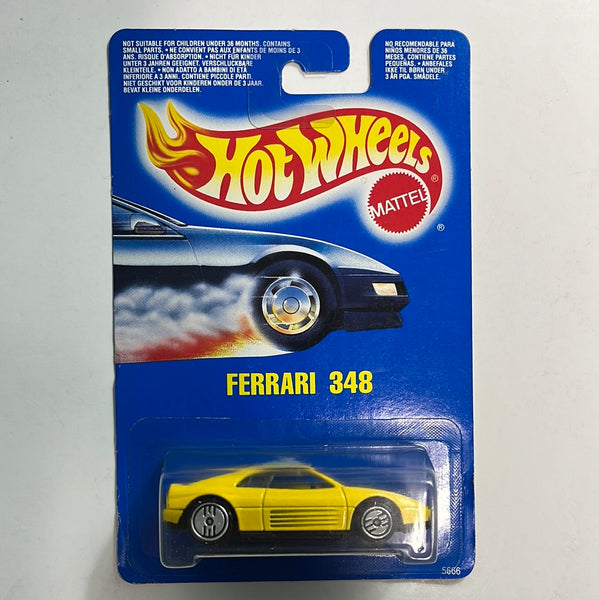 Hot Wheels 1/64 Ferrari 348 Yellow - Damaged  Card