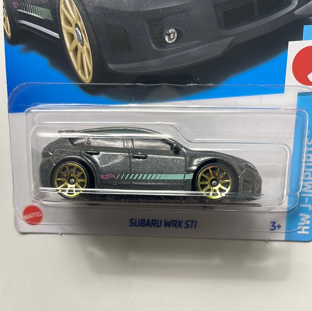 *Japan Card* Hot Wheels 1/64 Subaru WRX STI Grey - Damaged Card