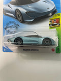 Hot Wheels 1/64 McLaren Speedtail Blue - Damaged Card