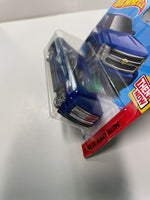 Hot Wheels 1/64 Chevy Silverado Short Card Blue - Damaged Card
