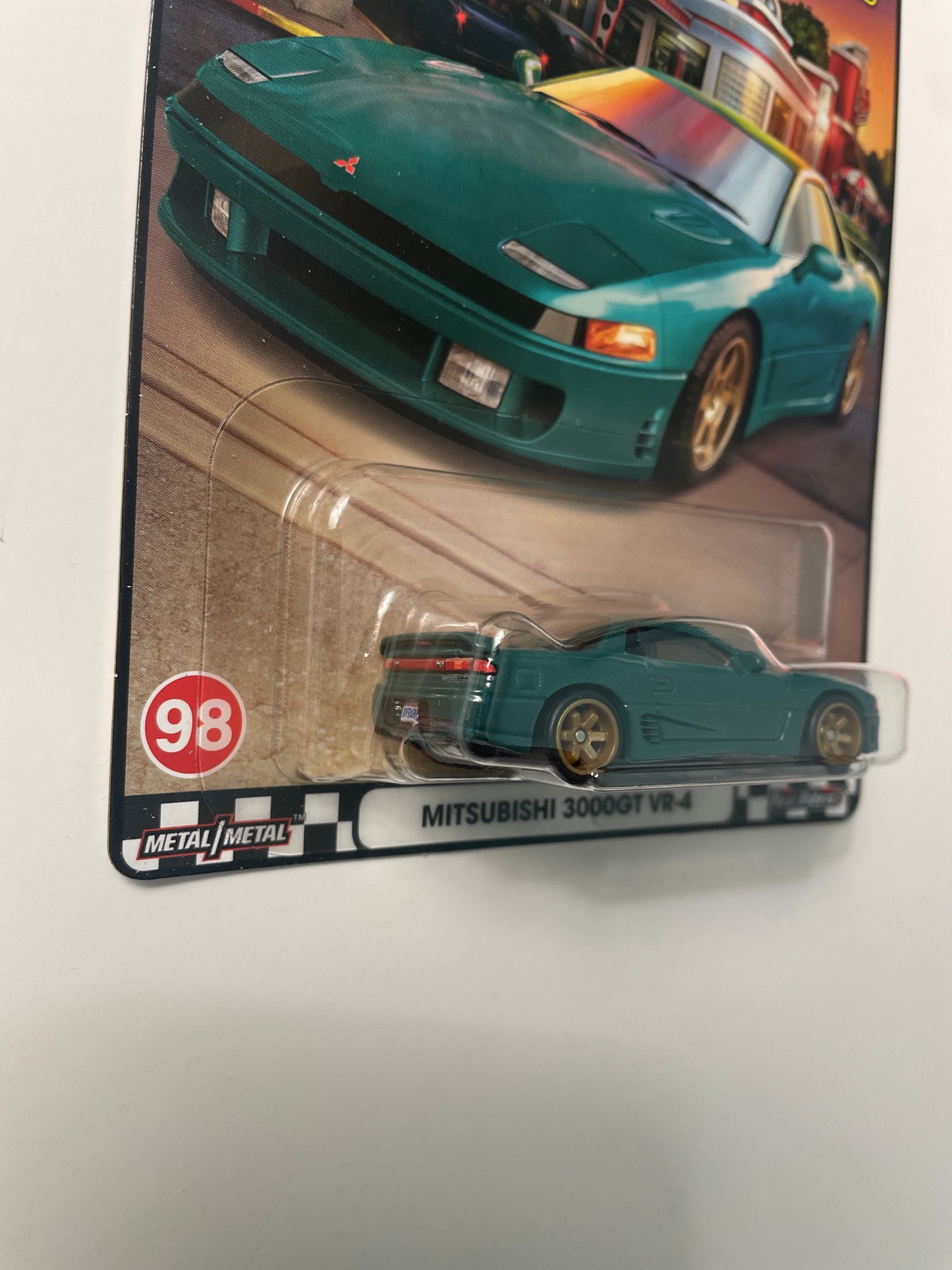 Hot Wheels 1/64 Boulevard Mix V Mitsubishi 3000GT VR-4 Green - HRT68