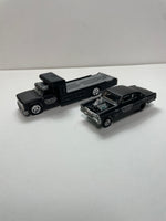 *Loose* Hot Wheels 1/64 Premium Car Culture Team Transport ‘66 Super Nova w/ Retro Rig Black