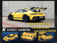 Street Warrior 1/64 Porsche 992 GT3 RS Yellow