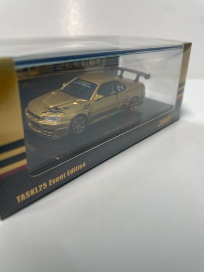 Inno64 1/64 2026 Tokyo Auto Salon TASKL25 Event Edition Nissan Skyline GT-R (R34) Gold -IN64-R34TSTH-TASKL25