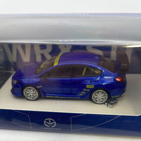 Time Micro 1/64 Subaru Impreza WRX STI w/ Figure Blue *Detached Exhaust*
