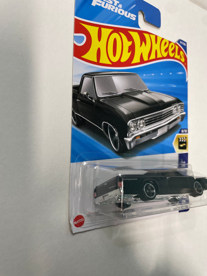 Hot Wheels 1/64 Fast and Furious Chevy El Camino Black - Damaged Box
