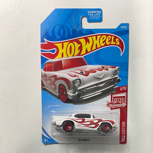 Hot Wheels 1/64 Target Red ‘57 Chevy White & Red - Damaged Card