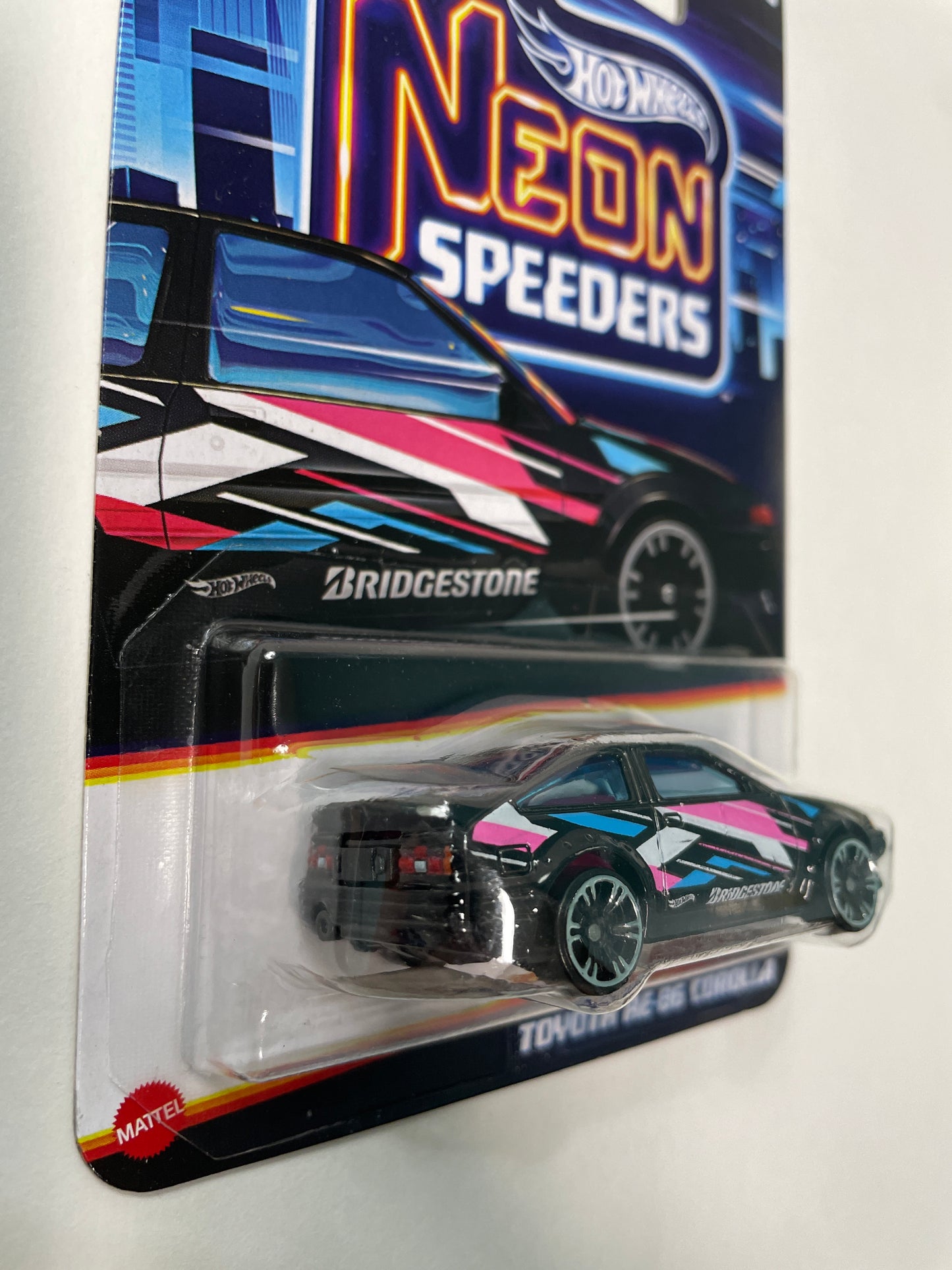 Hot Wheels 1/64 Neon Speeders Toyota AE-86 Corolla Black & Pink