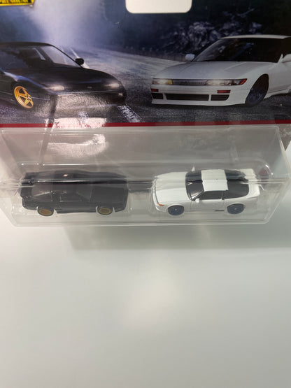 Hot Wheels 1/64 Car Culture 2 Pack '96 Nissan 180SX Type X & Nissan SilEighty