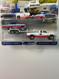 Hot Wheels 1/64 Car Culture Team Transport ‘63 Chevy Nova w/ ‘88 Chevy Silverado 3500 White & Red